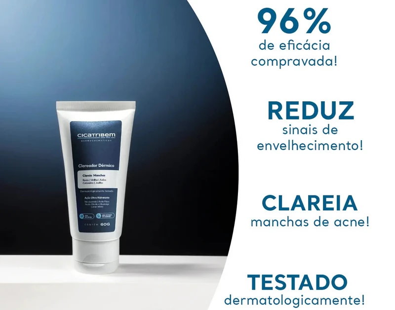 Cicatribem Clareador Dérmico 60g — Auxiliar para Manchas Localizadas