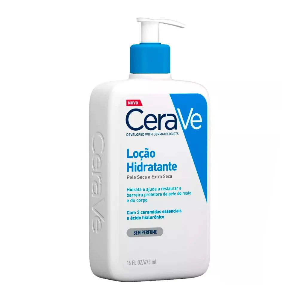 CeraVe Loção 473ml — nova geração dermatológico