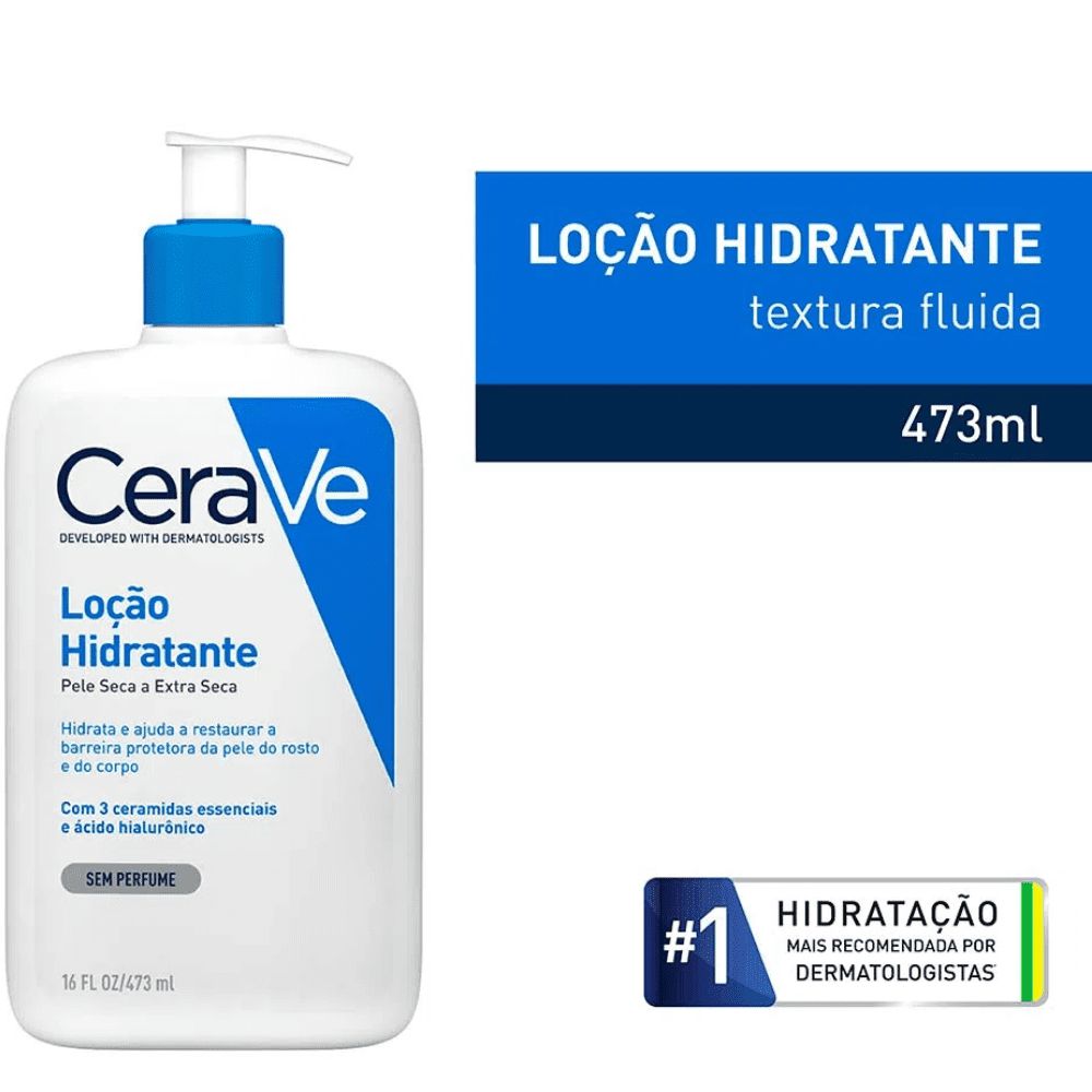 Pele até 5 anos de hidratação MVE em 4 semanas — CeraVe Loção 473ml
