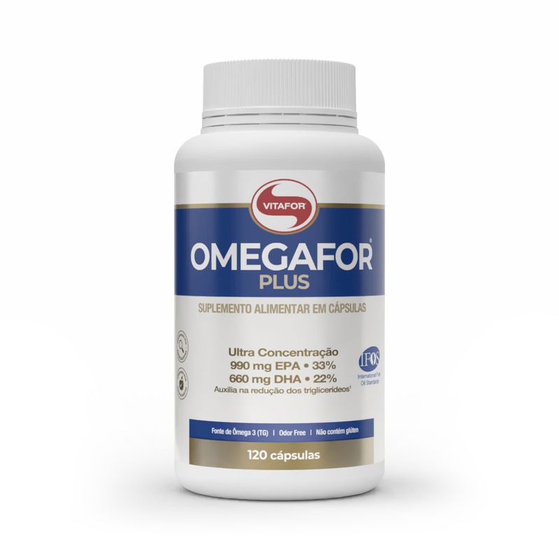 Omegafor Plus Vitafor 120 Cápsulas Ômega 3 EPA 990mg DHA 660mg - imagem 1