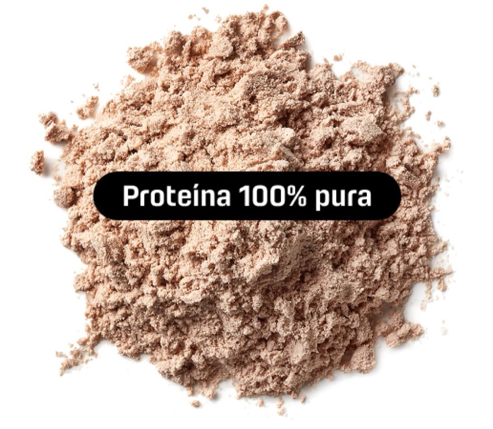 Whey DUX — proteína 100% pura, textura real do pó