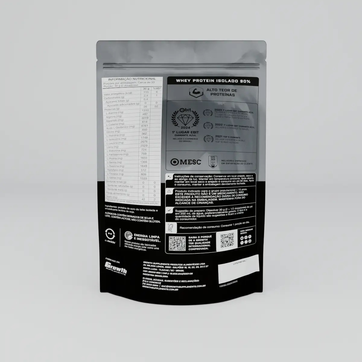 Whey Isolado Growth 1kg