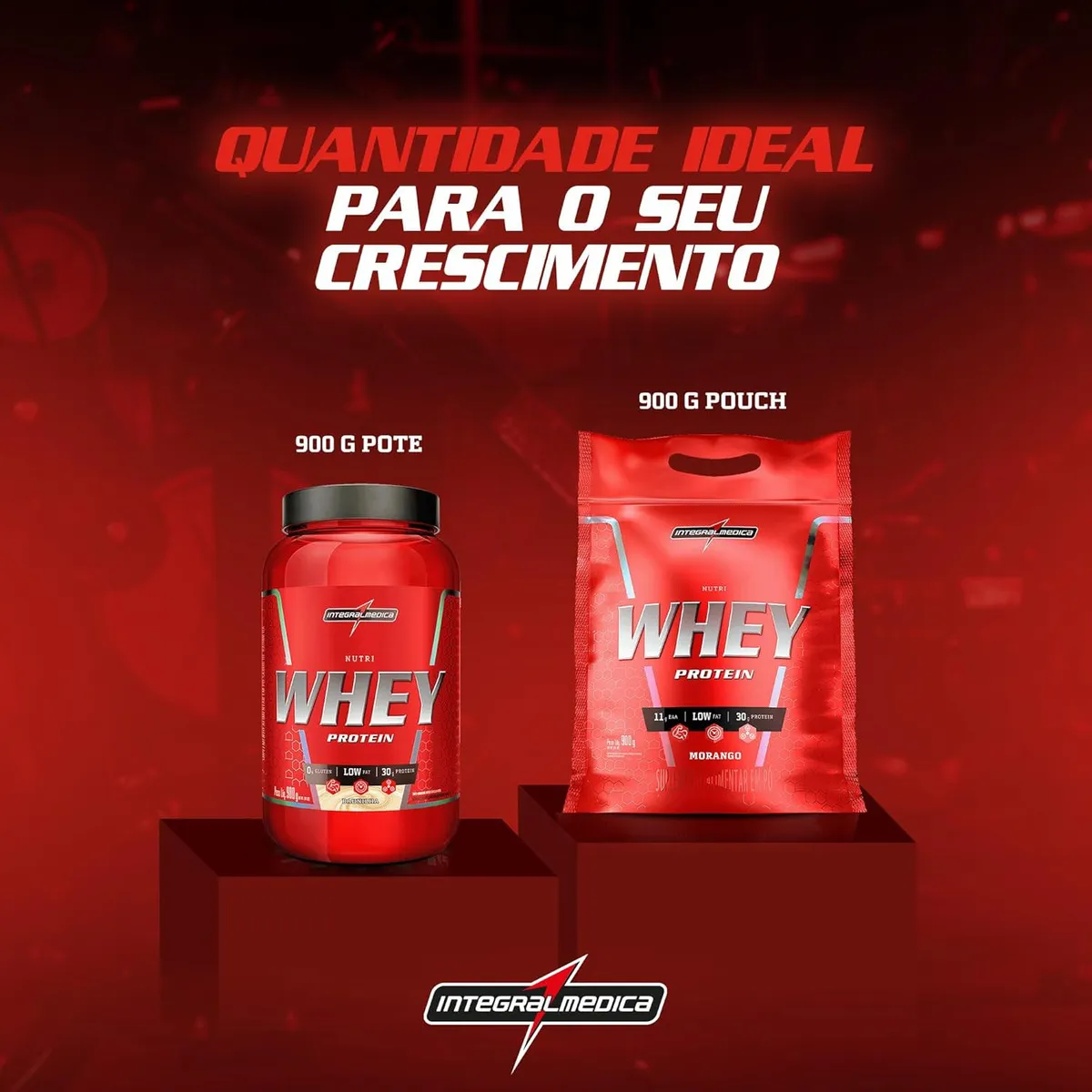 Nutri Whey usado em casa — shake proteico pronto no café da manhã